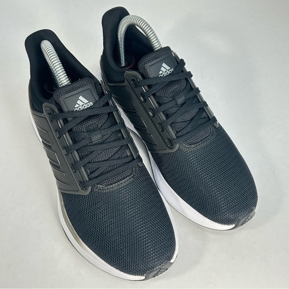Adidas EQ19 Cloud Foam Comfort Black/ White Athletic Running Shoes; Women’s Sz 6 - Picture 7 of 16